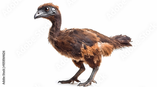 Realistic Dodo Bird on White: Revisiting the Extinct Icon photo