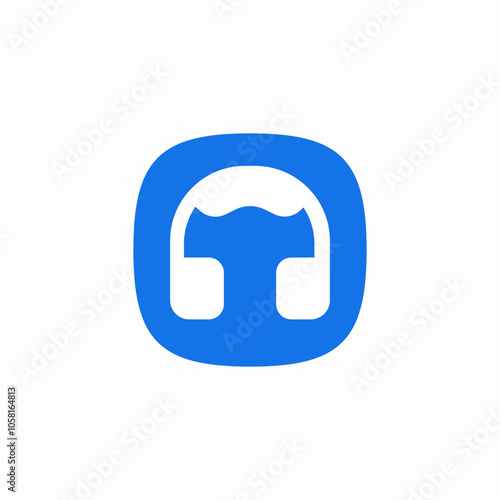 headphones music icon sign vector