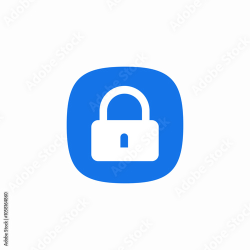 lock protection safety icon sign vector