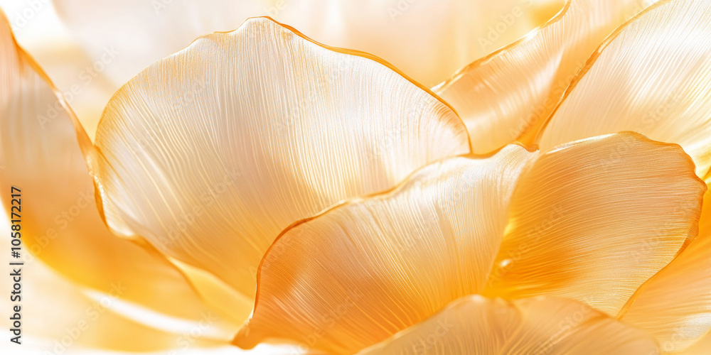 3D flow flower petal close up blossom bloom wave abstract curve with gold glitter glossy texture, golden yellow silver white fashion cosmetic banner background 3D flow flower petal close up blossom bloom wave abstract curve with gold glitter glossy texture, golden yellow silver white fashion cosmetic banner background