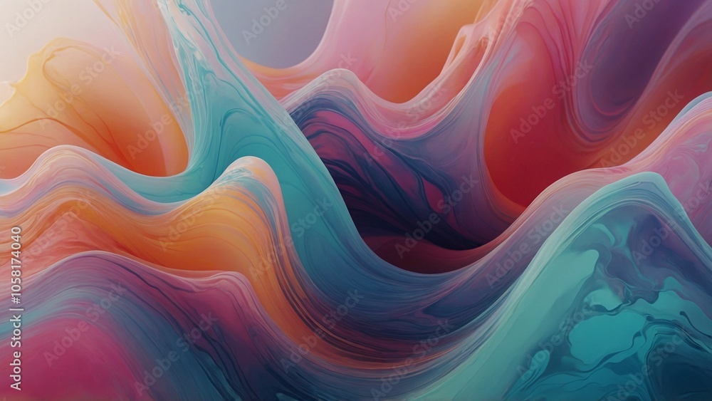Fototapeta premium abstract background with waves