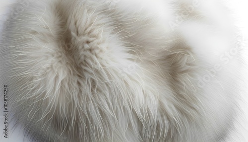 fur on a white background