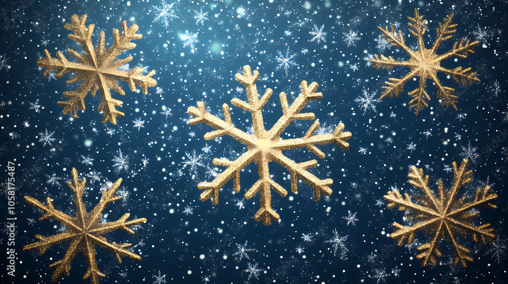 snowflakes on a blue background snowflakes on a blue background