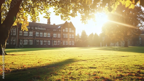 Bright and Inviting Private English School Background