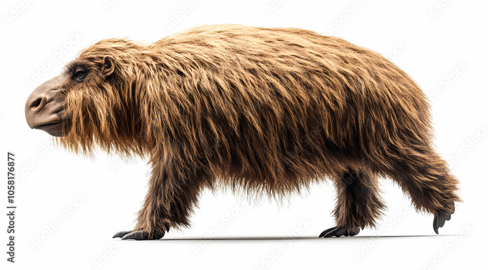 Lifelike Daeodon Illustration on a White Background: Step Into the World of Ancient Predators Lifelike Daeodon Illustration on a White Background: Step Into the World of Ancient Predators