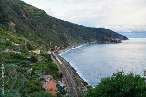 Corniglia train station, Cinque Terre. photo