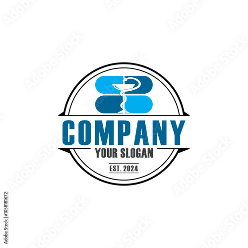 pharmaceutical logo , pharmacy logo vector