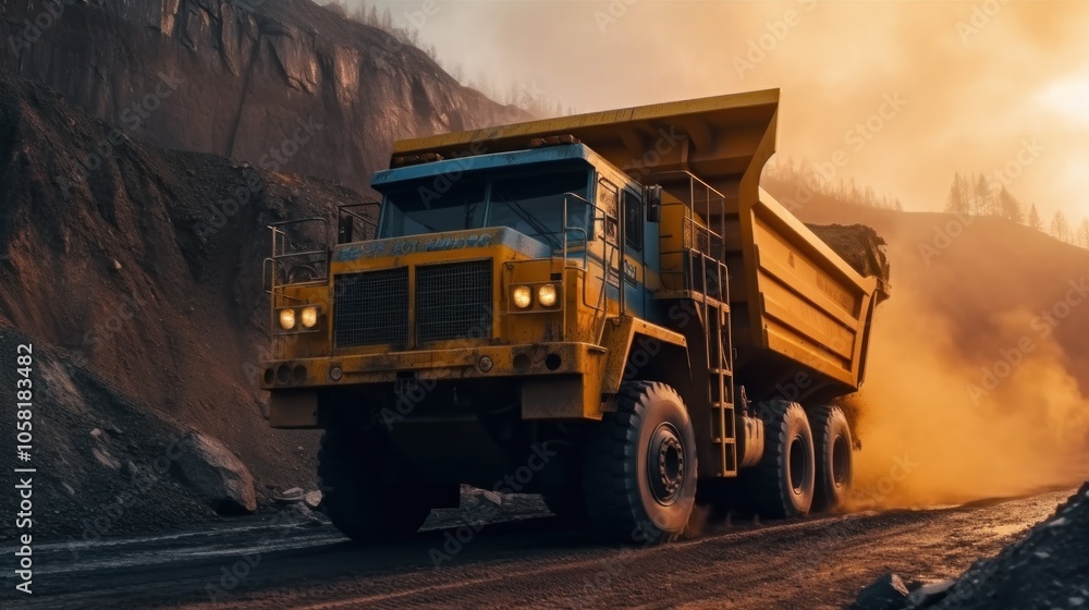 Heavy Duty Truck in a Mine Heavy Duty Truck in a Mine