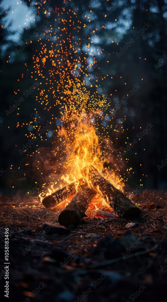 Campfire with Sparks Campfire with Sparks