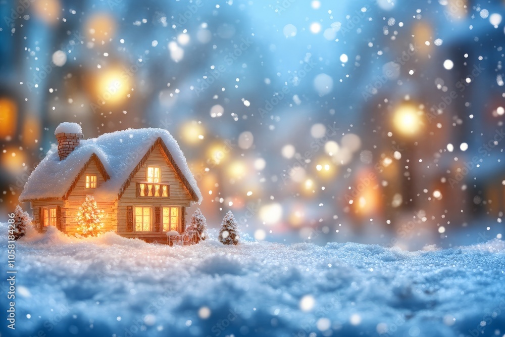 Minimalist black cabin with glowing windows set in a snowy forest blending modern style with tranquil winter surroundings for a peaceful retreat Minimalist black cabin with glowing windows set in a snowy forest blending modern style with tranquil winter surroundings for a peaceful retreat