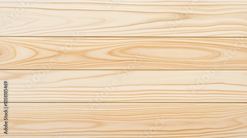 Natural wooden table top with horizontal planks and a seamless wood grain pattern, isolated on a clean white background. This close-up view highlights the rustic elegance and natural wood texture, 