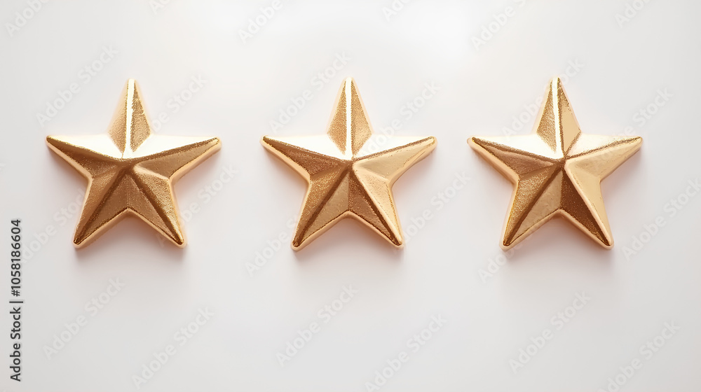 Five star rating review icon, golden 5 stars in a row Five star rating review icon, golden 5 stars in a row