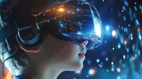 Immersed in Virtual Reality: A Boy's Journey into the Digital World