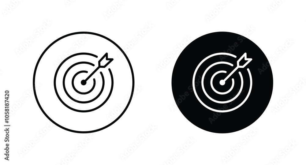 Target icon vector for web, computer and mobile app Target icon vector for web, computer and mobile app