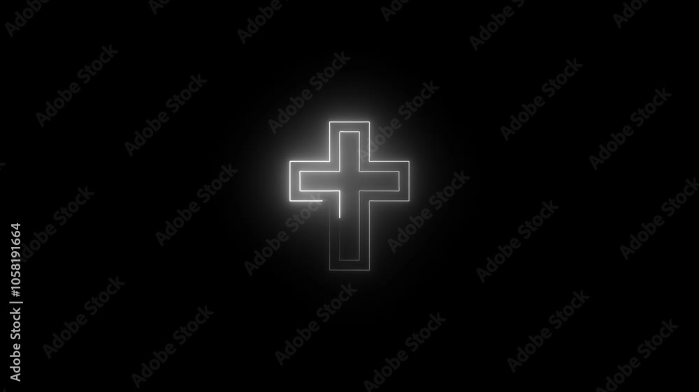 cross on black backround cross on black backround