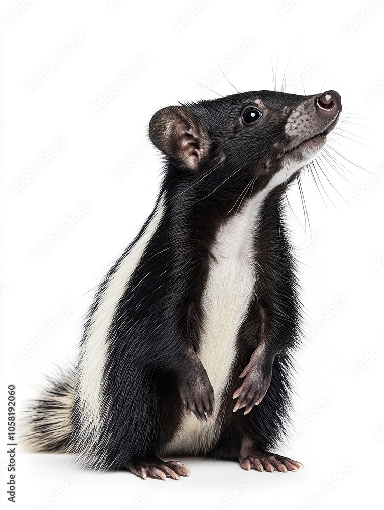 Obraz premium skunk isolated on white background