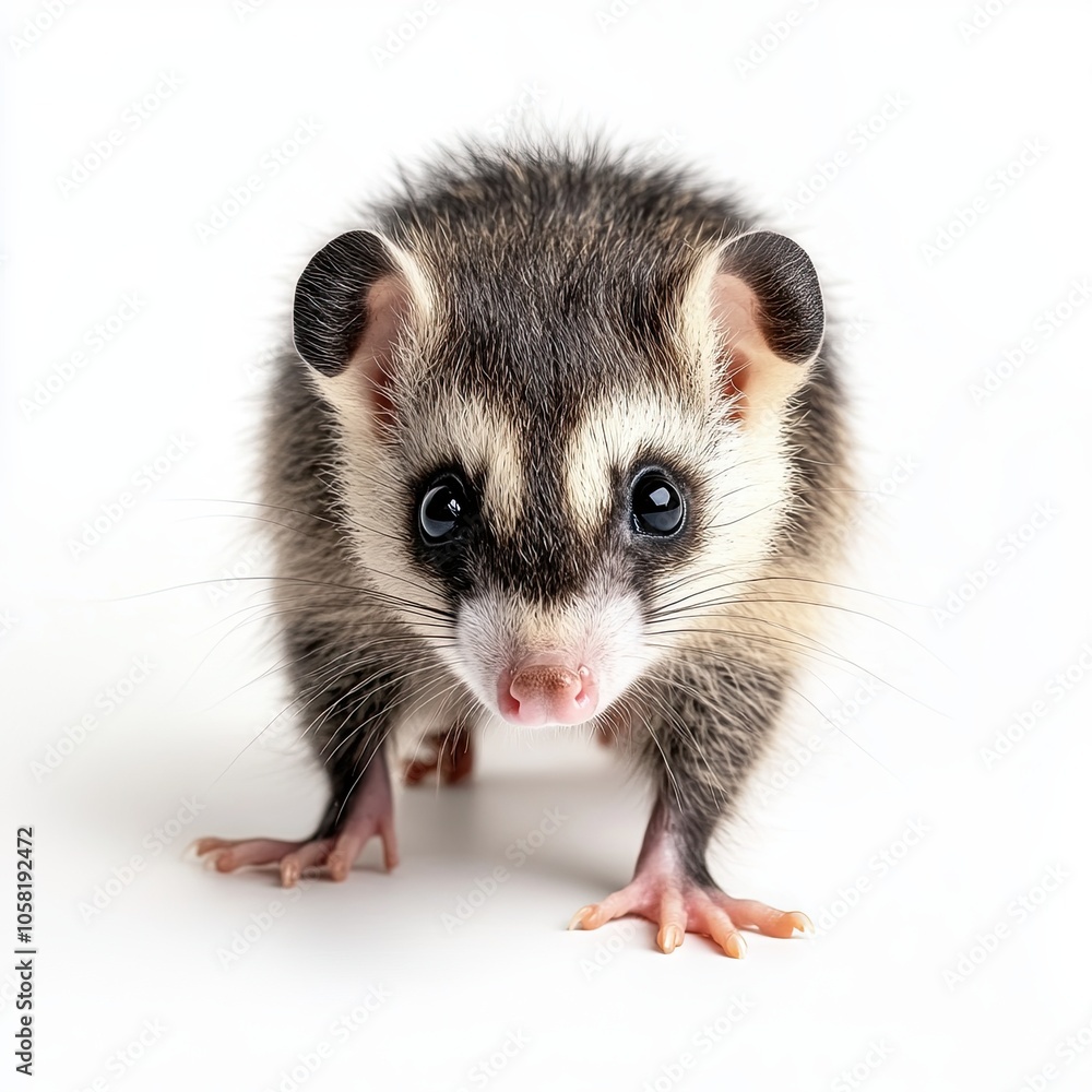 opossum isolated on white background opossum isolated on white background