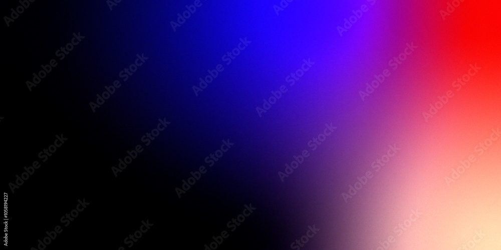 Fototapeta premium Neon blue light leaks effect background .Abstract noise background with a blue and purple gradient for appealing and modern aesthetic Gradient blue red purple blur abstract background 