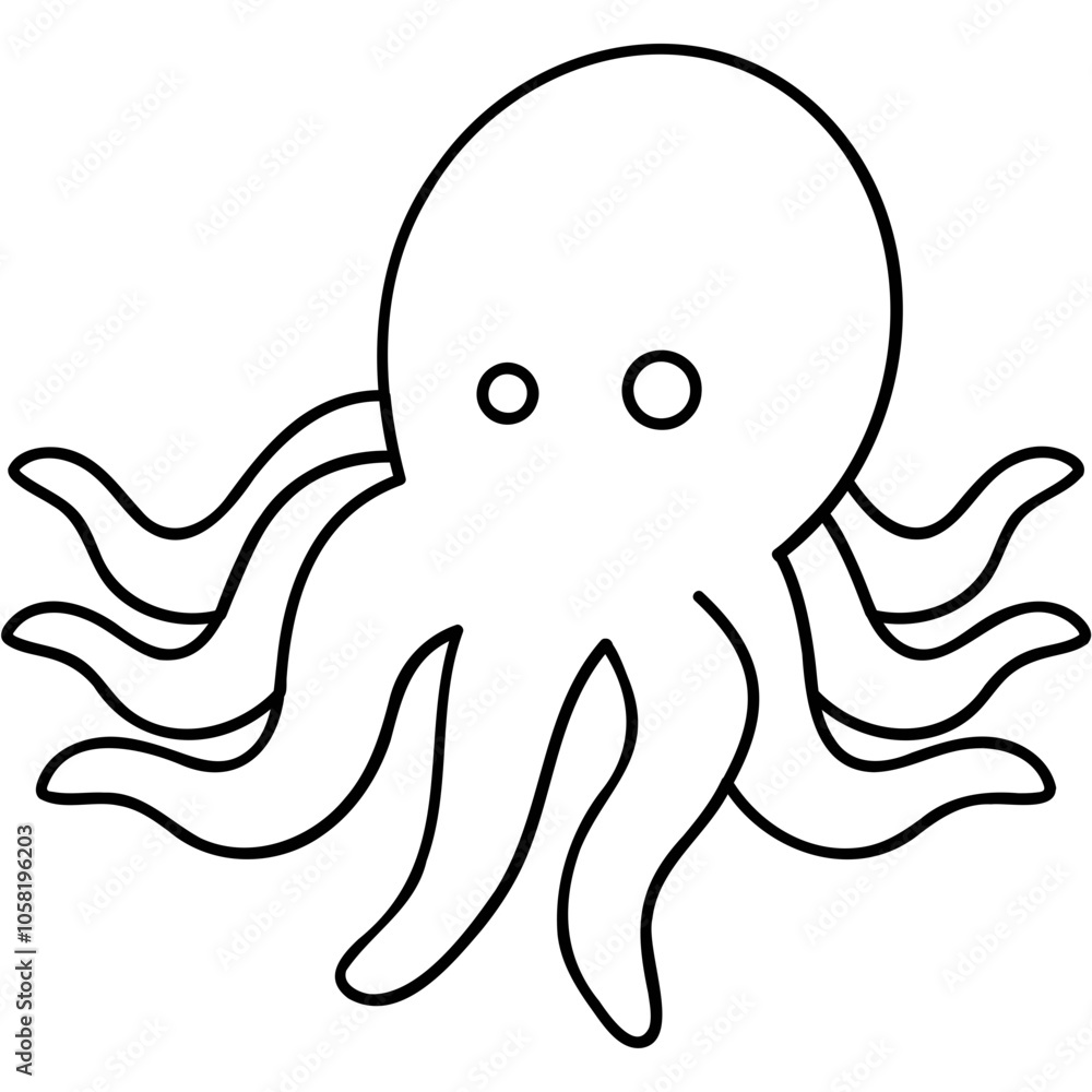 Fototapeta premium Octopus Icon
