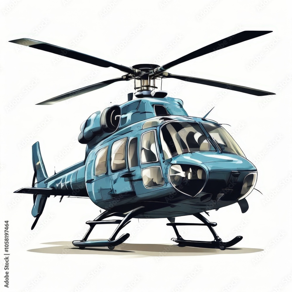 the AI Image Generator, Helicopter in flight isolated against the AI Image Generator, Helicopter in flight isolated against