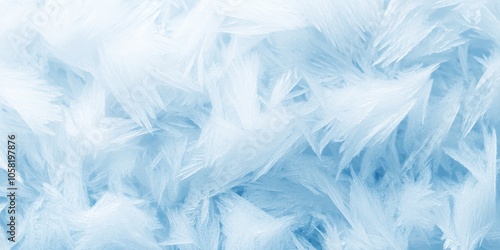 Frosty Blue Texture Background Close-Up