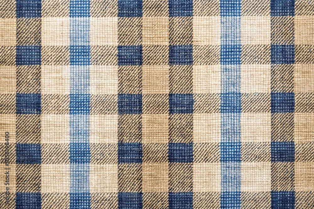 rustic plaid pattern texture in beige and blue rustic plaid pattern texture in beige and blue
