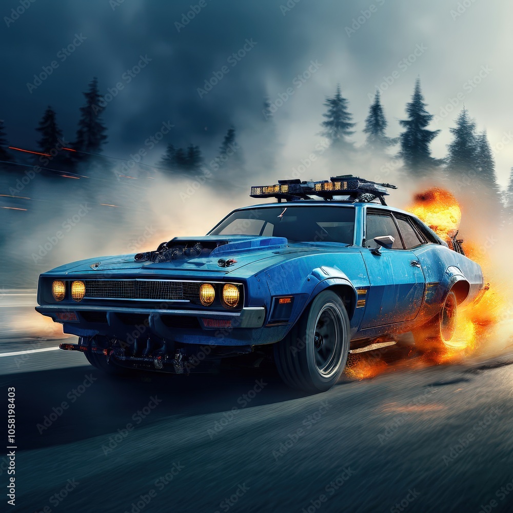 the AI Image Generator, a drift cars the AI Image Generator, a drift cars