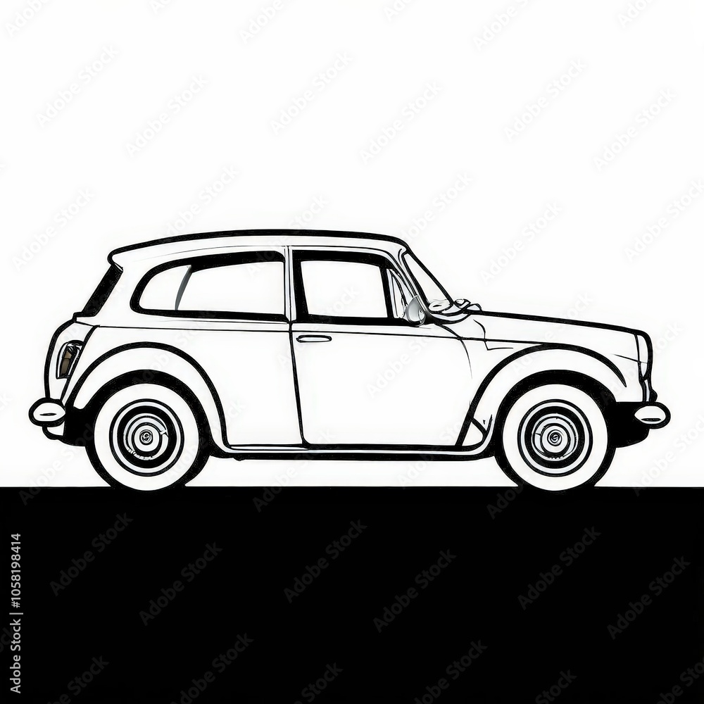 Obraz premium the AI Image Generator, Classic sports car in studio.