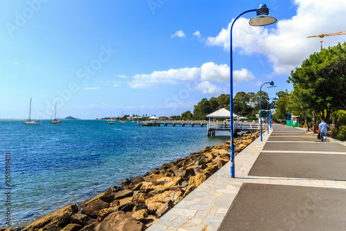 Schilderij op canvas The promenade at Batemans Bay, Australia
