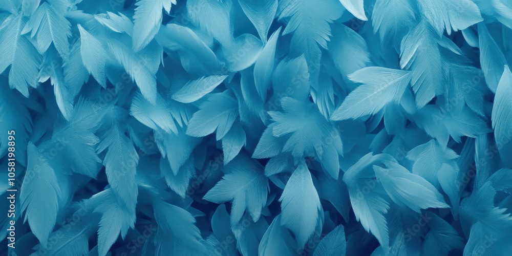 Soft Blue Leaves Background for Creative Projects Soft Blue Leaves Background for Creative Projects