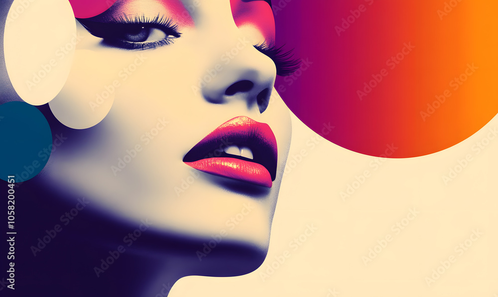 Modern Beauty Concepts: Women in Dynamic Urban and Natural Environments, Featuring Bold Geometric Designs and Retro Album Cover Inspirations Modern Beauty Concepts: Women in Dynamic Urban and Natural Environments, Featuring Bold Geometric Designs and Retro Album Cover Inspirations