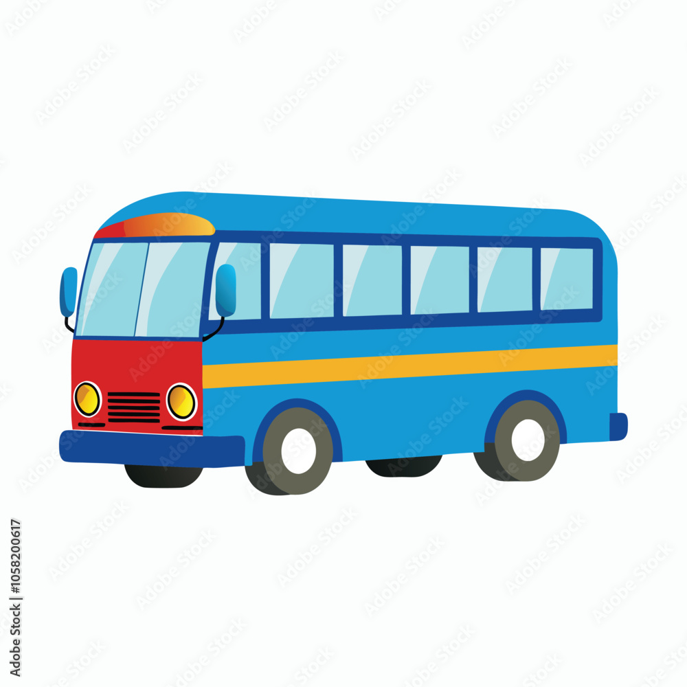 vector bus on a white background vector bus on a white background