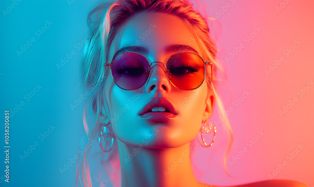 Modern Beauty Concepts: Women in Dynamic Urban and Natural Environments, Featuring Bold Geometric Designs and Retro Album Cover Inspirations Modern Beauty Concepts: Women in Dynamic Urban and Natural Environments, Featuring Bold Geometric Designs and Retro Album Cover Inspirations
