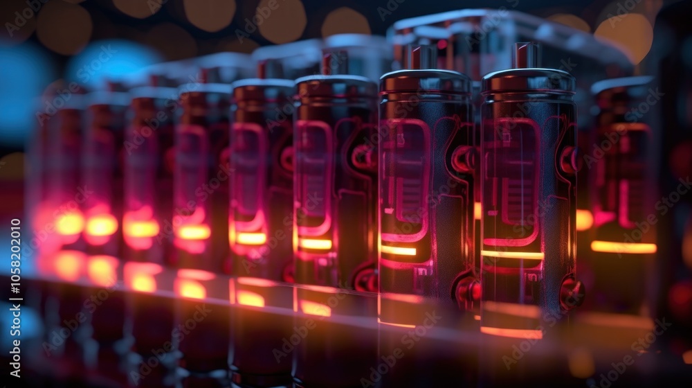 Glowing Futuristic Tubes Glowing Futuristic Tubes