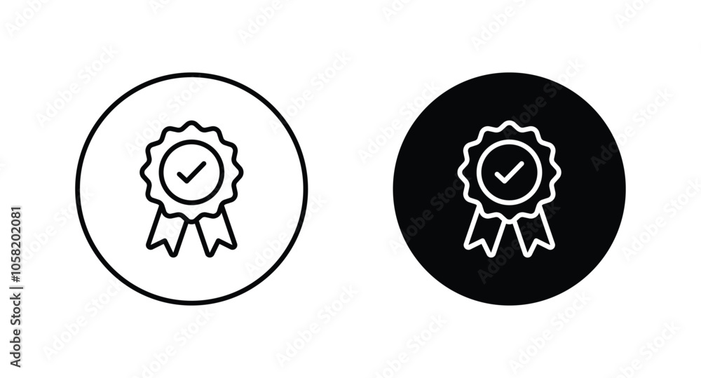 medal icon vector, certificate symbol icon medal icon vector, certificate symbol icon