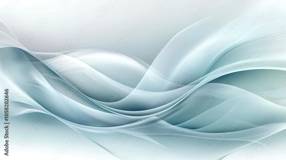Fototapeta premium Abstract Blue and White Wave Background