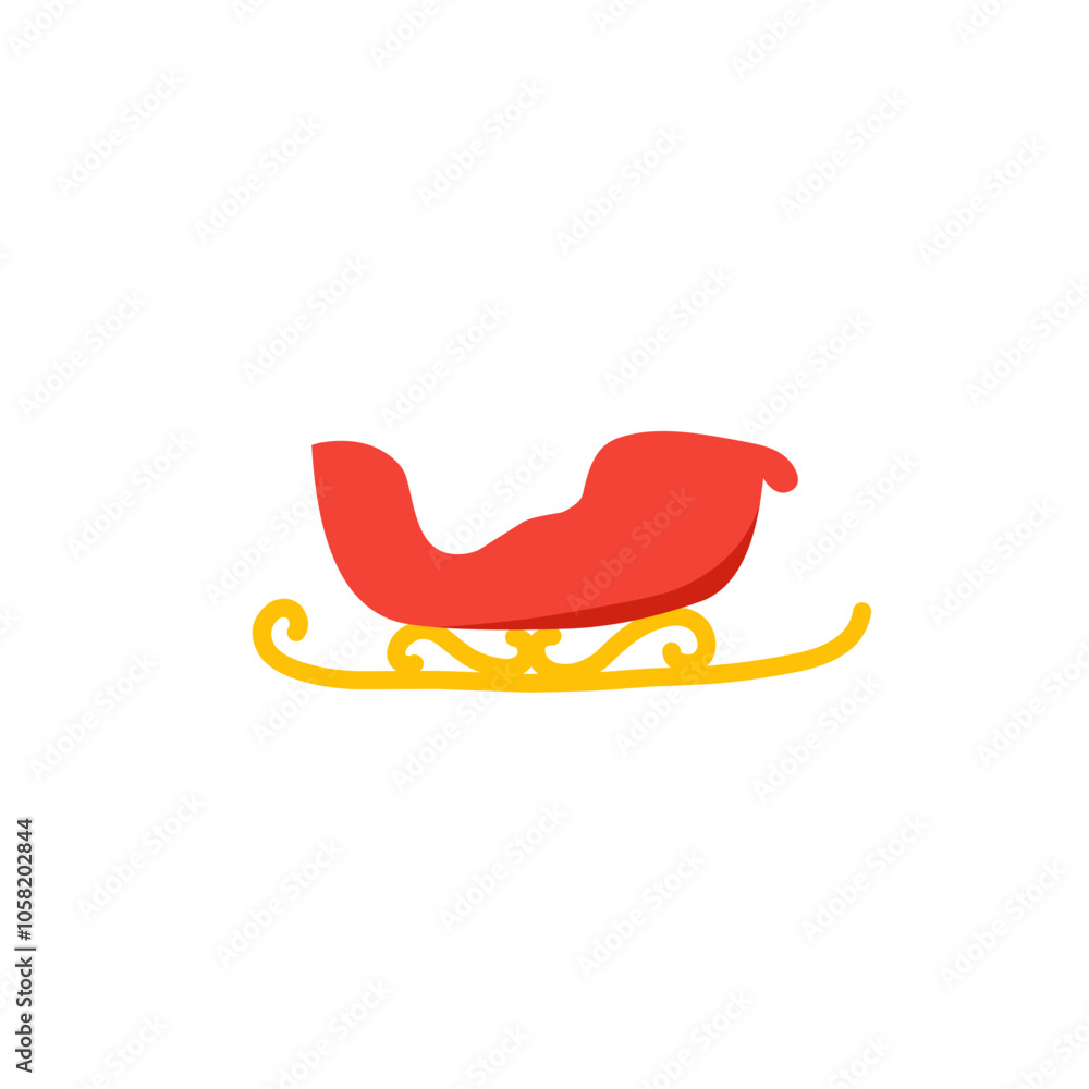 santa sleigh vector icon santa sleigh vector icon