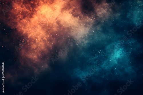 Cosmic Dust Abstract Background, Nebula Texture