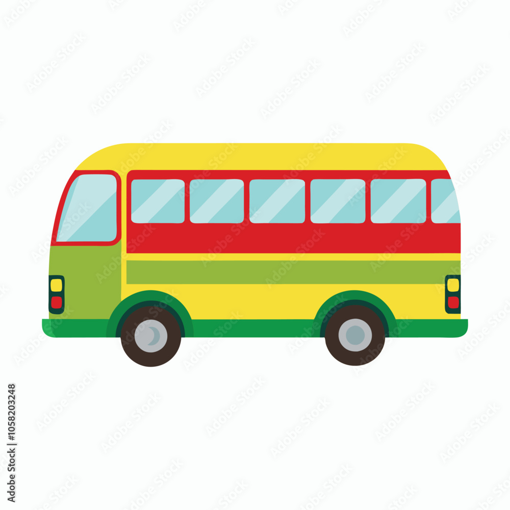vector bus on a white background vector bus on a white background