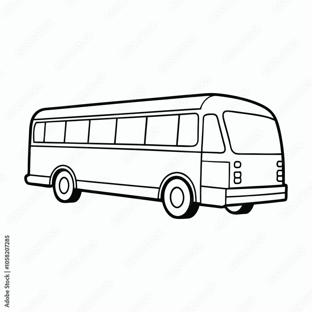 vector bus on a white background vector bus on a white background