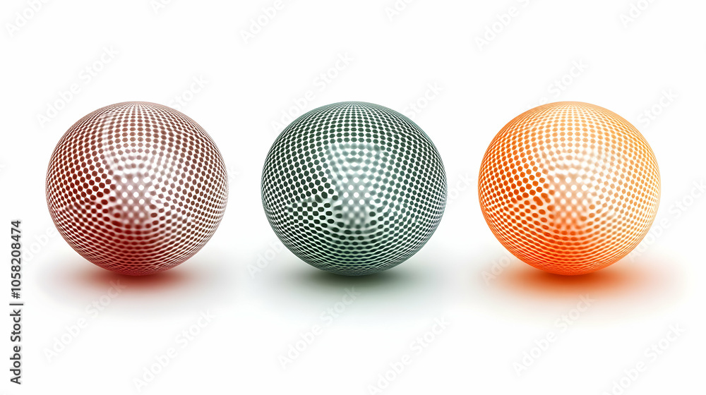 3D Rendered Abstract Spheres Illustration 3D Rendered Abstract Spheres Illustration