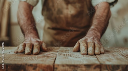 Craftsman Using Handmade Tools for Fine Crafting