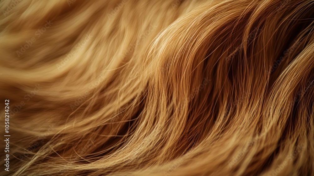 Naklejka premium Close-up of Soft Blonde Hair