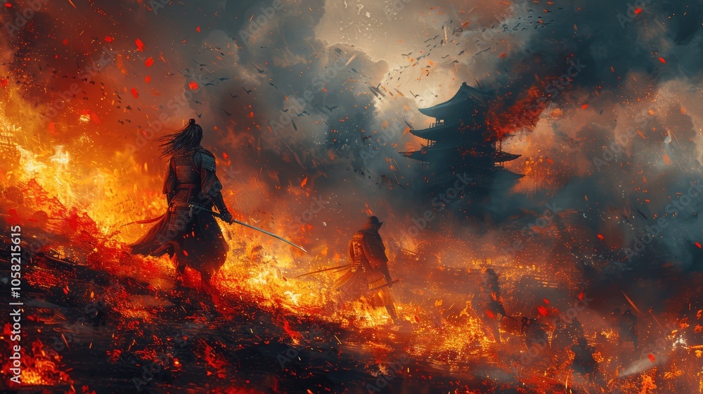 samurai duel in rain with swords in ancient japan concept art high resolution detailed cinematic digital painting samurai duel in rain with swords in ancient japan concept art high resolution detailed cinematic digital painting