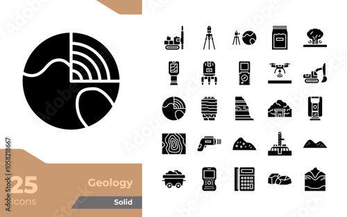 Geology Solid Icons