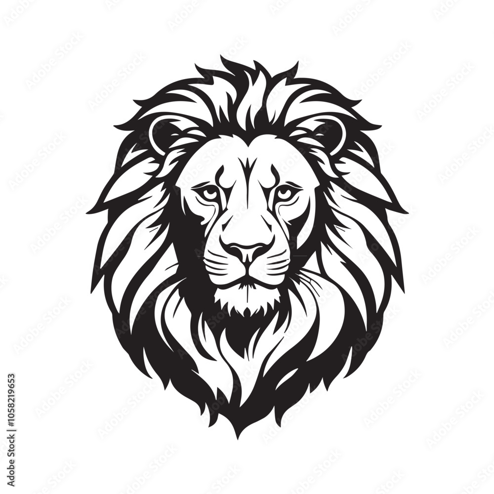lion head illustration