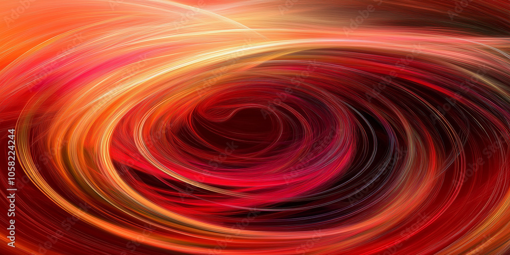 Swirling red and orange vortex creating a dynamic abstract composition Swirling red and orange vortex creating a dynamic abstract composition