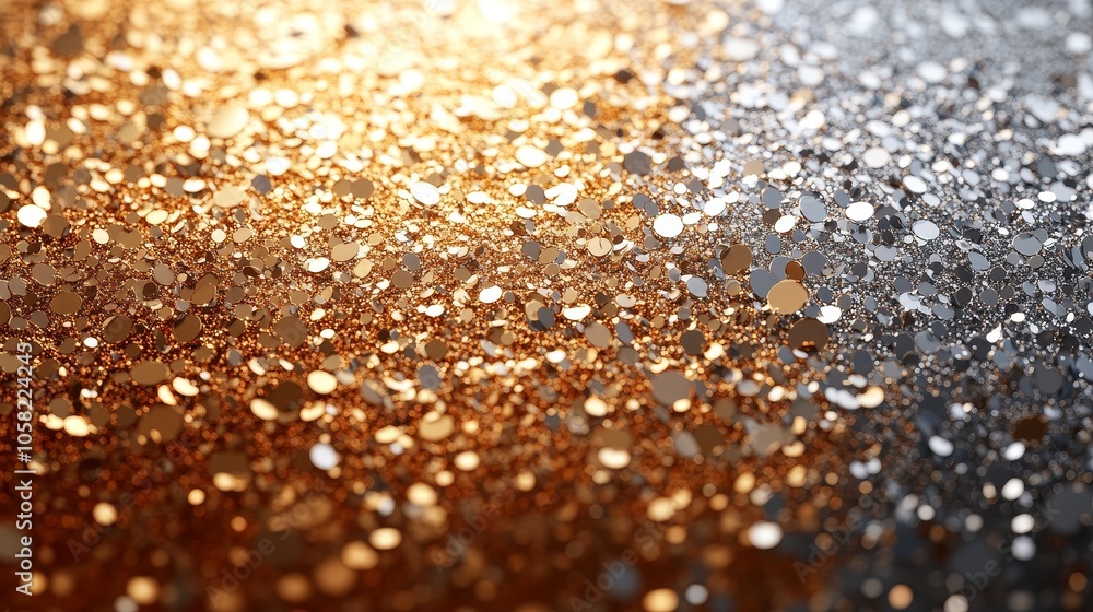 A stunning illustration showcasing the gradient of metallic tones, smoothly changing between silver, gold, and bronze, creating a striking visual effect suitable for various design applications. A stunning illustration showcasing the gradient of metallic tones, smoothly changing between silver, gold, and bronze, creating a striking visual effect suitable for various design applications.