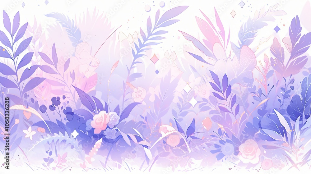Fototapeta premium Textured background with soft pastel gradients, incorporating tactile elements like brush strokes and natural patterns.