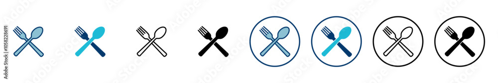 Fork, Spoon, and Knife isolated on white background. Restaurant icon. food icon. Eat. Cutlery icon. Fork, Spoon, and Knife isolated on white background. Restaurant icon. food icon. Eat. Cutlery icon.